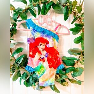 🔹 4/$25- Disney‎ Princess The Little Mermaid One Shoulder Bathing Suit